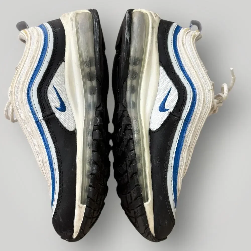Nike Air Max 97 Size 5,5 Y  Shoes Sneakers White Black Signal Blue 921522-107